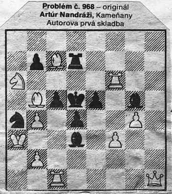 Artúr Nandráži -  Mat 2. ťahom, uverejnené 3.3.1978 (Nedeľná pravda)