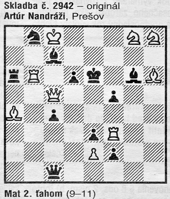 Artúr Nandráži -  Mat 2. ťahom, uverejnené 14.6.1996 (Nedeľná pravda)